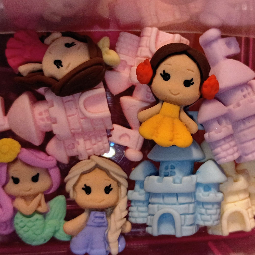 Colorful Princess and Mermaid Charms